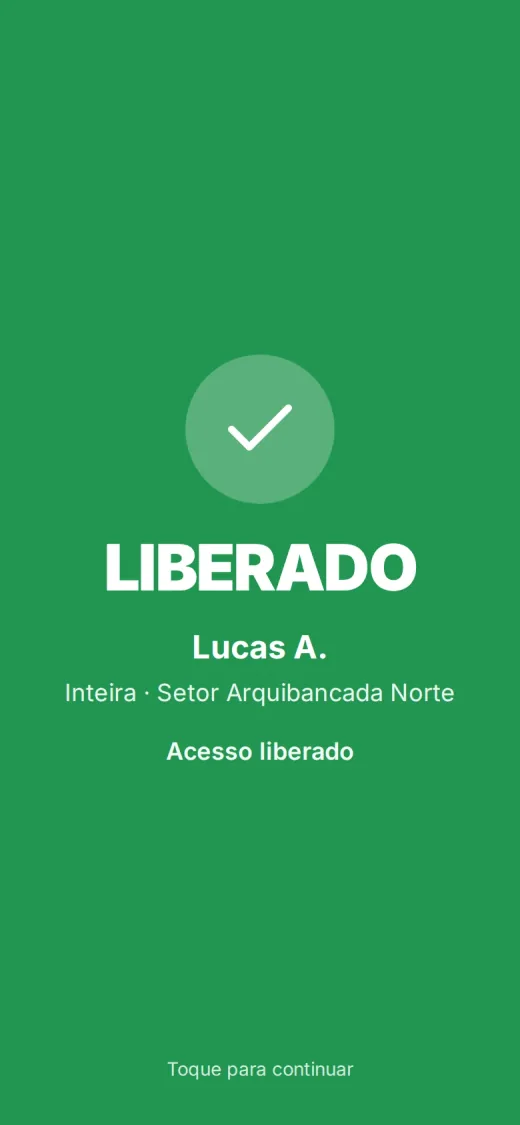 Portaria: acesso liberado